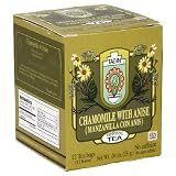 Tadin Tea, Manzanilla/Anis (Chamomile with Anisse) Tea, 12-Bag, 12-Count Boxes (Pack of 2)