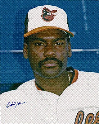Autographed/Hand Signed 8x10 Photo Odell Jones Baltimore Orioles