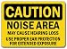 Caution Sign - Noise Area May Cause Hearing Loss Use Proper Ear Protection For Extended Exposure - 10" x 14" OSHA Safety Sign Caution Sign - Noise Area May Cause Hearing Loss Use Proper Ear Protection For Extended Exposure - 10" x 14" OSHA Safety Sign