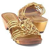Arturo by Arturo Chiang Cara Gold sandals