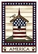 Garden Flag Americana Birdhouse - Hi