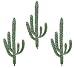 Three 3' Artificial Round Finger Cactus Desert Plants