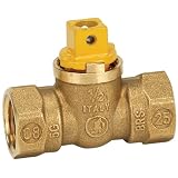 Buy Homewerks VGV-1FS-B3B Flat Square Head Gas Valve, Female Thread, Brass, 1 2-Inch by Homewerks