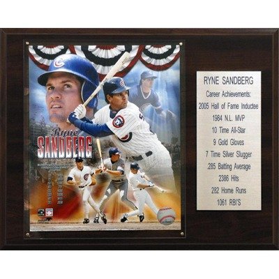 MLB Chicago Cubs Ryne Sandberg Career Stat Plaque