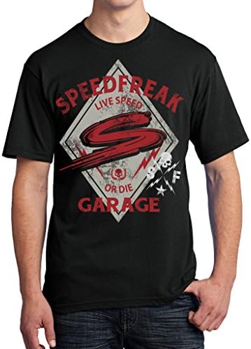 SpeedFreak Men's Octane T-Shirt Black Small