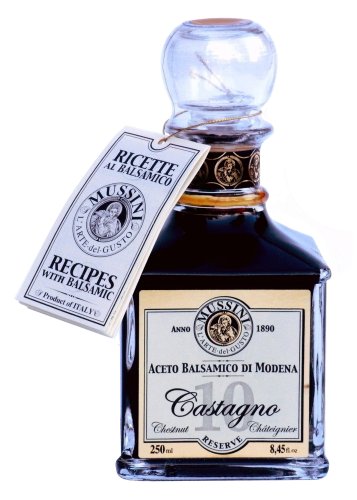 10 Year Chestnut Aged Castagno Balsamic Vinegar, 8.5 Ounces by Mussini