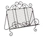 Wrought Iron Country Heart COOKBOOK HOLDER stand prop Easel