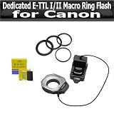 Macro Ring Flash For Canon EOS 5D 20D 30D 40D 50D XT XS XSi XTi 450D 18-55MM FITS YOUR 58MM LENS + Free Cleaning Kit