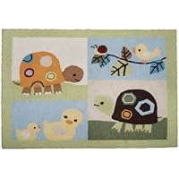 Carter's Laguna Rug, Teal/Tan, 30 X 40