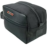 Alpine Swiss Hudson Travel Toiletry Bag Shaving Dopp Kit Black
