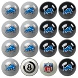 Detroit Lions NFL Home vs. Away Billiard Balls Full Set (16 Ball Set) by Imperial International