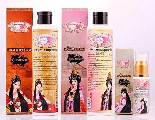 1 SET Thai Chinese Herbal Natural Reduce Hair Loss Fast Long Hair Reduce Dandruff [Get Free Tomato Facial Mask + Free Gift : Thailand Original Coin 25 Satang , 50 Satang in New Condition for Collectible]