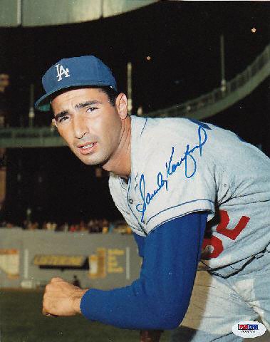 Sandy Koufax Los Angeles Dodgers Autographed 8x10 Photograph
