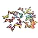 Docooler 20pcs 7cm 3D Artificial Butterfly Pin Clip Double Wing for Home Christmas Wedding Decoration, Colors Randomly Send