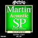 Martin MSP3000 SP 80/20 Bronze Acoustic Guitar Strings, Extra Light
