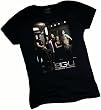 SG-U Cast -- Stargate Universe Crop Sleeve Fitted Juniors T-Shirt