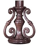Antique Bronze Scroll Outdoor Lighting Pier Mount