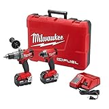 Milwaukee 2897-22 M18 18-Volt Lithium-Ion Cordless Brushless Hammer Drill/Impact Driver Combo Kit (L