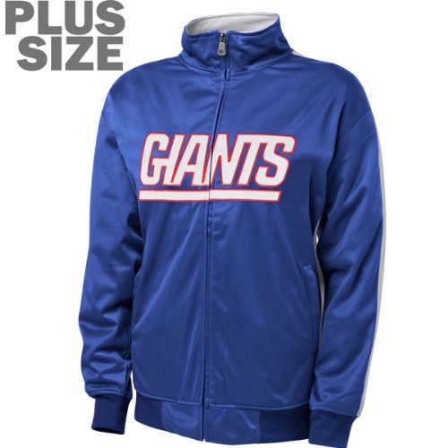 New York Giants Women's Plus Size Full-Zip Track Jacket
