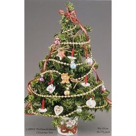 Reutter Porcelain Decorated Miniature Christmas Tree