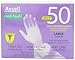Medi-Touch 14-0090 Powder-Free Latex Disposable Gloves, Large, 50-Count (Pack of 6)
