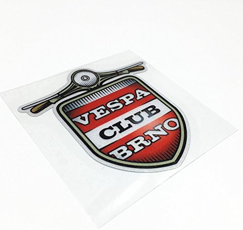 3pcs/lot Vespa Club BRNO SHEILD Car Sticker Decals for Ducati Car Motor Helmet etc