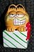 Search : Garfield on Present 3" Ceramic Christmas Ornament by Enesco