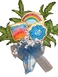 Get Well Rainbow 3 Cookies