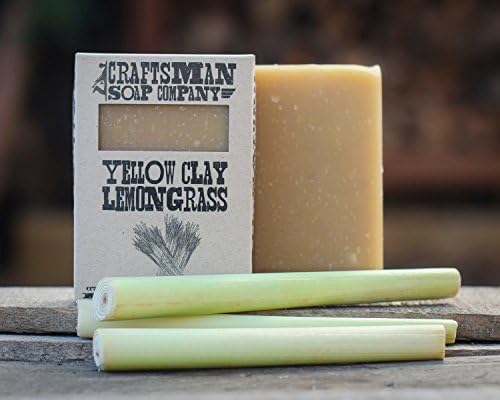 Yellow Clay Lemongrass. Lemongrass Bar Soap. 100% All-Natural Handmade.
