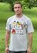 Angry Birds Game Logo Light Grey Graphic T-Shirt