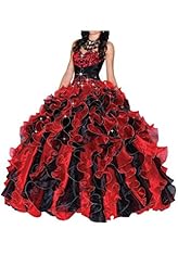 Strapless Organza/Satin Natural   Waistline  Lace-Up   Ball Gown Quinceanera Dress  With Ruffles