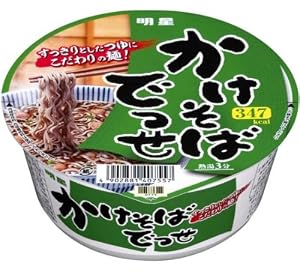 明星 かけそばでっせ 76g×12個