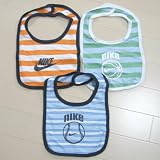 NIKE（ナイキ)BIB（スタイ）よだれかけ3枚セット（ブルー×グリーン×オレンジ） [Baby Product]