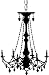Chandelier Wall Decals Stickers Art Home Decor, BLACK