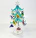 LS Arts XM-576 Glass Tree - Blue Sea Life Christmas Glass Tree - 7.75