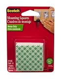 3M Scotch 311DC Heavy Duty 1-Inch Mounting Squares, 48-Squares