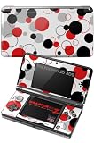 Nintendo 3DS Skin - Lots of Dots Red on White