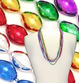 33 in Oval Mardi Gras Beads Case