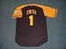 OZZIE SMITH San Diego Padres 1978 Majestic Cooperstown Throwback Away Baseball Jersey, Large