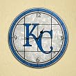 Royals - Art Glass Clock (12in) Royals - Art Glass Clock (12in)