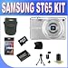 Samsung EC-ST65 Digital Camera with 14 MP and 5x Optical Zoom (Silver) + 4GB Micro SD Memory + Extended Life Battery + USB Card Reader + Memory Card Wallet + Shock Proof Deluxe Case + Accessory Saver Bundle!