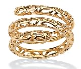 Coiled Snake Ring Layered in 14k Gold