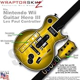 Colorburst Yellow Skin by WraptorSkinz TM fits Nintendo Wii Guitar Hero III ....