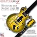Colorburst Yellow Skin by WraptorSkinz TM fits Nintendo Wii Guitar Hero III (3) Les Paul Controller (GUITAR NOT INCLUDED)