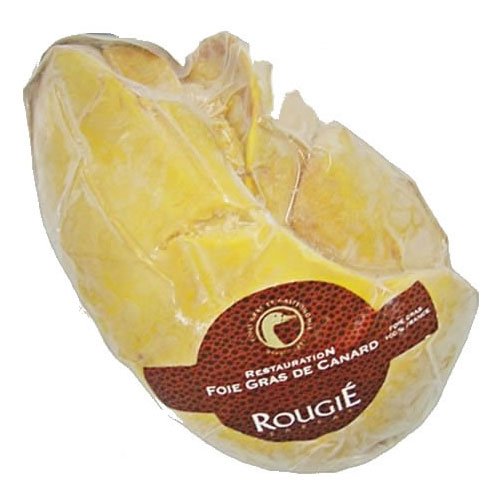 Whole Lobe of French Duck Foie Gras Graded Extra - Flash Frozen, by Rougie by Gourmet Food Store