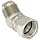 EATON Aeroquip 2070-12-12S 45 Degree Swivel Nut Elbow, JIC 37° End Types, Carbon Steel, 3/4 JIC(f) x 3/4 JIC(m) End Size, 3/4" Tube OD