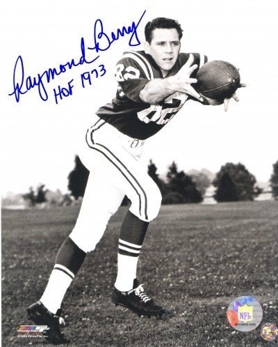 Raymond Berry Autographed/Hand Signed Baltimore Colts 8x10 Photo with HOF 73 Inscription