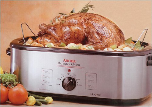 Aroma 18 Quart Stainless Steel Roaster Oven ART-818MS