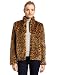 French Connection Womens Leopard Love Coat