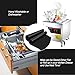 Homar BBQ Grill Mats - Set of 2 Heavy Duty Barbecue Grill and Bake Mats - Best in Barbecue Tool Sets Cooking Tools Accessories - Reusable Dishwasher Safe Nonstick for Gas Charcoal Electric Grills